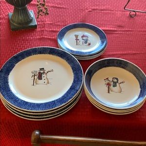 Snowman Dishes